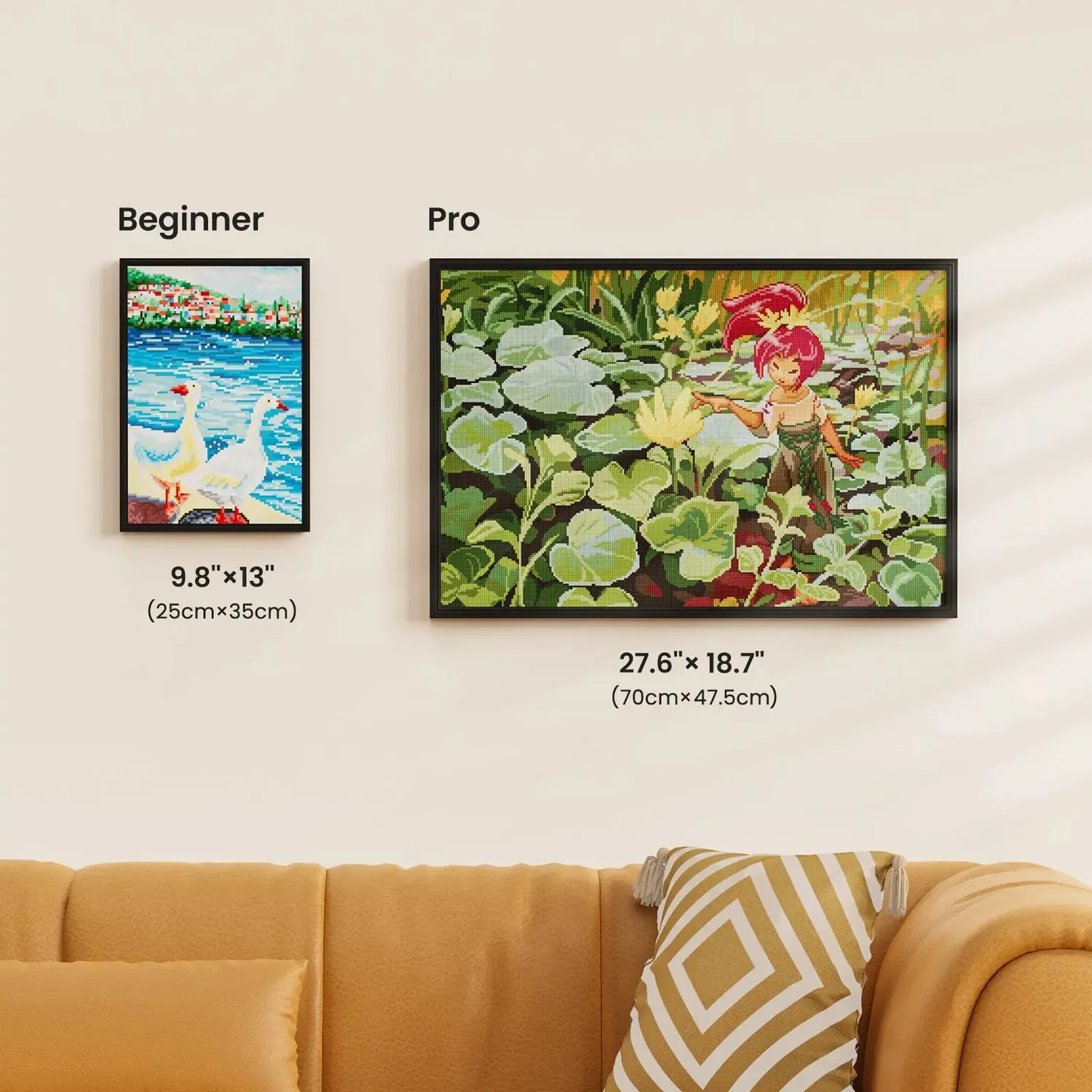 ARTDOT First Blooms pastorale diamond painting vierkant 47,5x70 cm