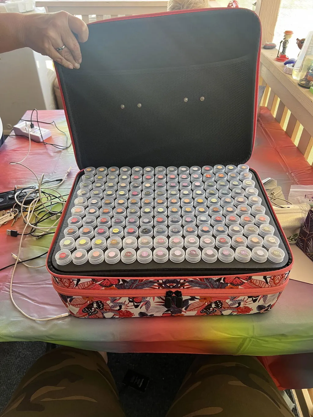 ARTDOT XXL opbergdoos diamond painting 420 potjes Bloem