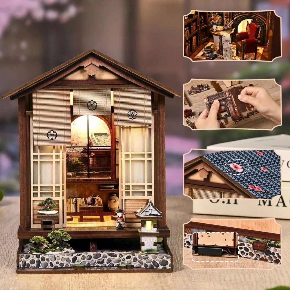 Figured'Art Het Zen-Tuinhuis miniatuurhuisje 3D puzzel 152 stukjes
