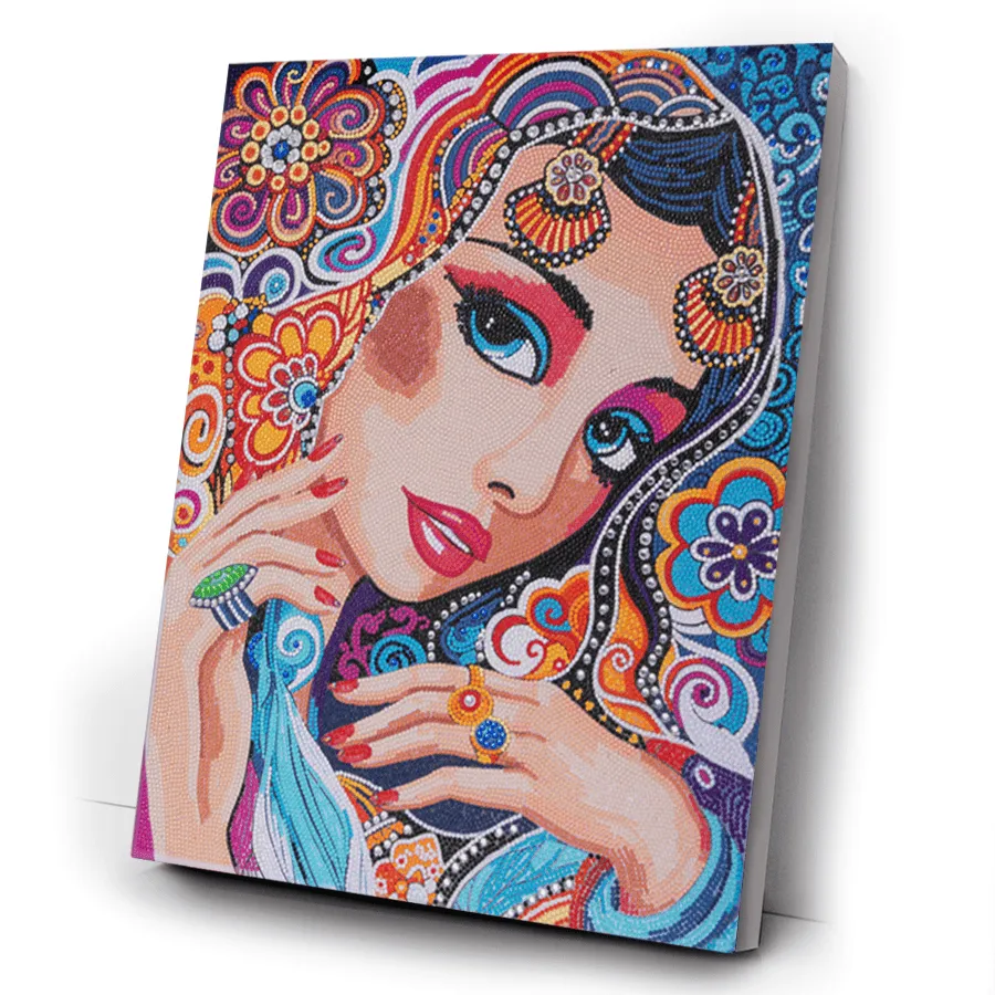 Craft Buddy Crystal Art Maharani canvas 40x50cm full crystal