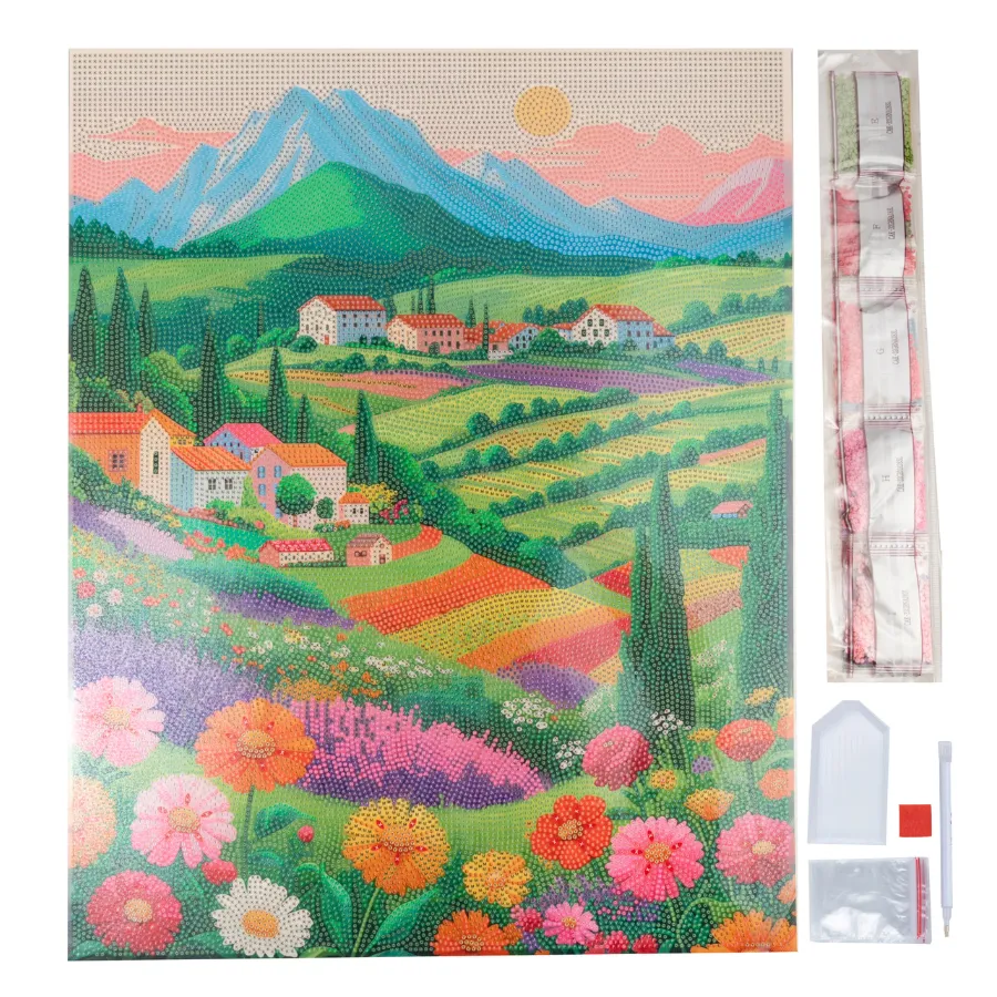 Craft Buddy Crystal Art Golden Fields canvas 40x50cm