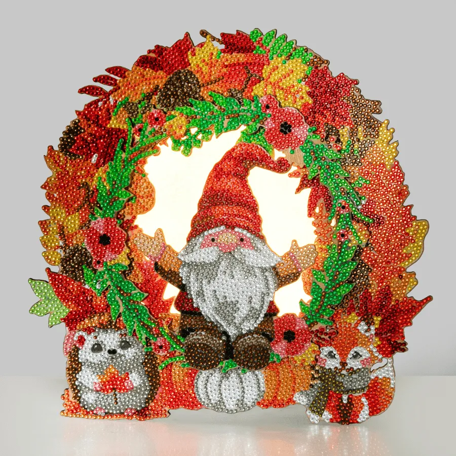 Craft Buddy Crystal Art Autumn Wreath krans LED 29 cm
