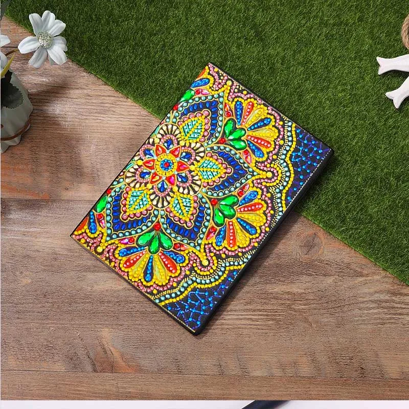 Figured'Art Bloem notitieboek diamond painting A5 50 pagina's rond