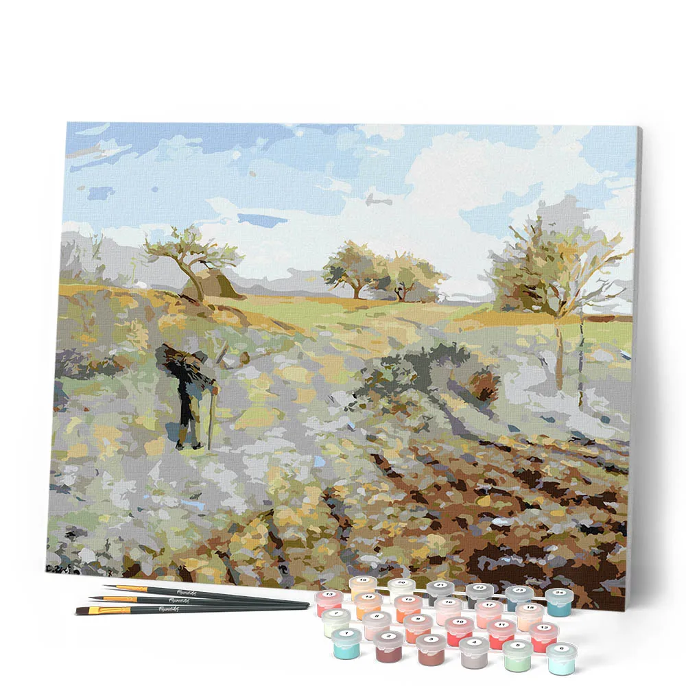 Figured'Art Rijp Pissarro schilderen op nummer 40x50cm impressionisme
