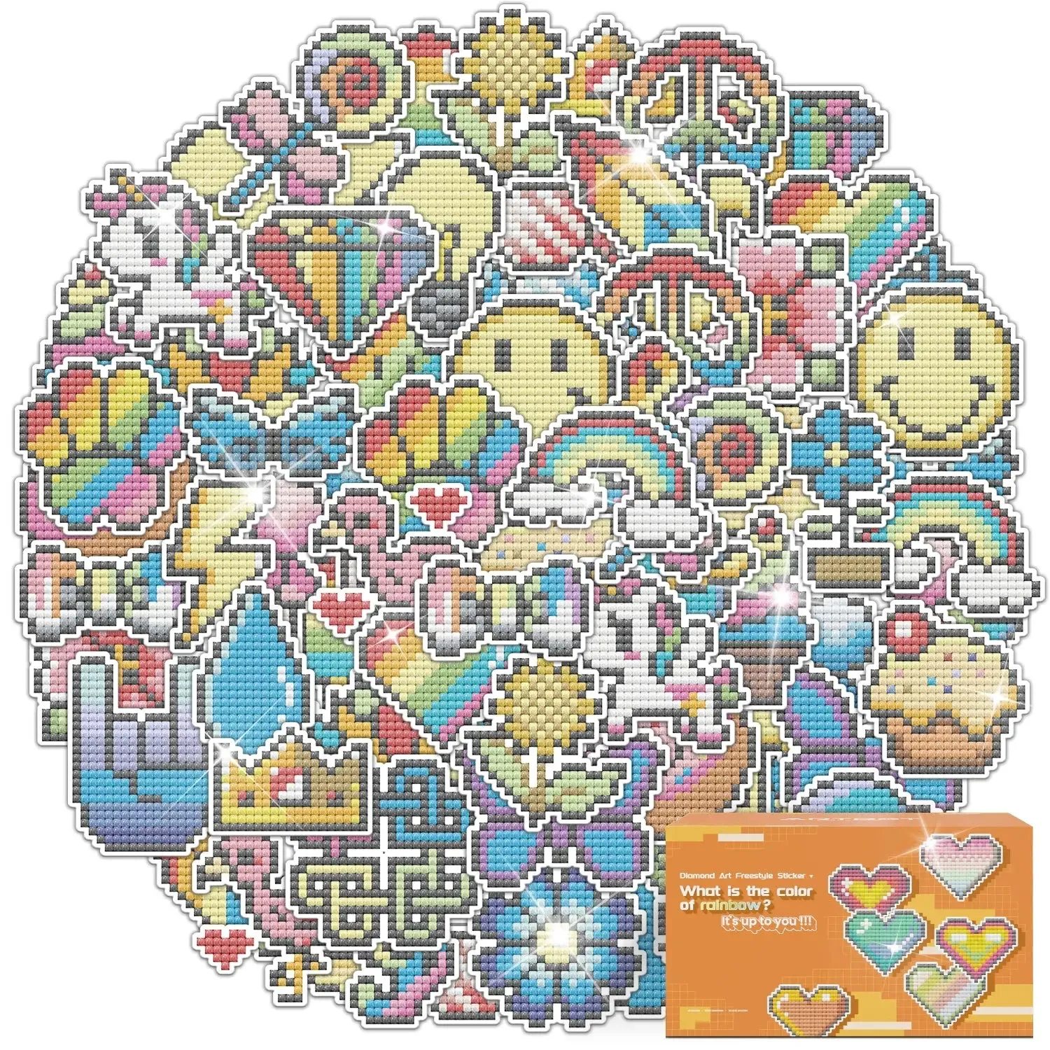 ARTDOT Freestyle Diamond Painting Stickers 38 Stuks DIY Voordeel