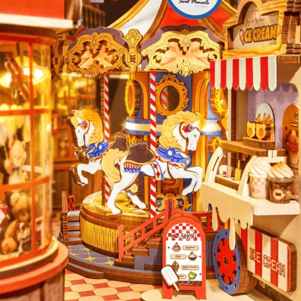 Figured'Art Book Nook Sprookjesachtig pretpark bouwpakket 257 delen met led