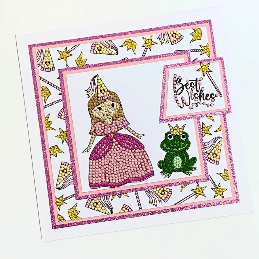Craft Buddy Princess Crystal Art stempelset A6 prinses 7 stuks