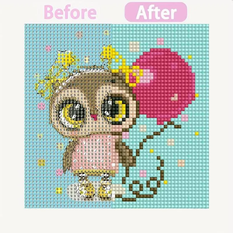 Figured'Art Uil diamond painting 15x15cm met lijst rond