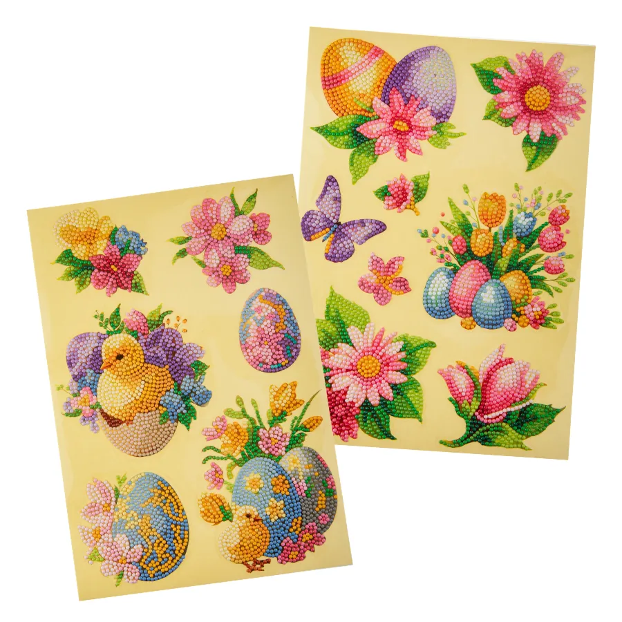 Craft Buddy Crystal Art Easter With Gnomes stickers 35 stuks