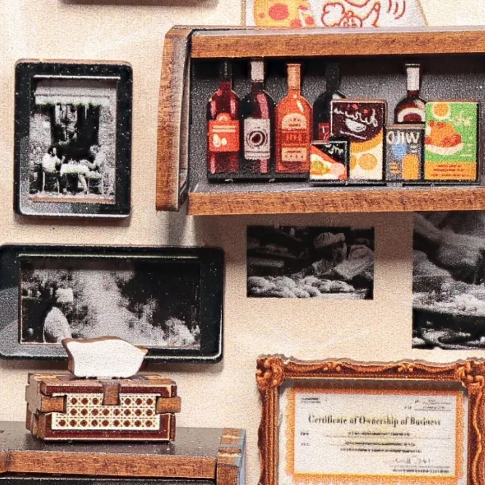 Figured'Art Nonkel Joes Pizzeria miniatuurhuisje 236 delen
