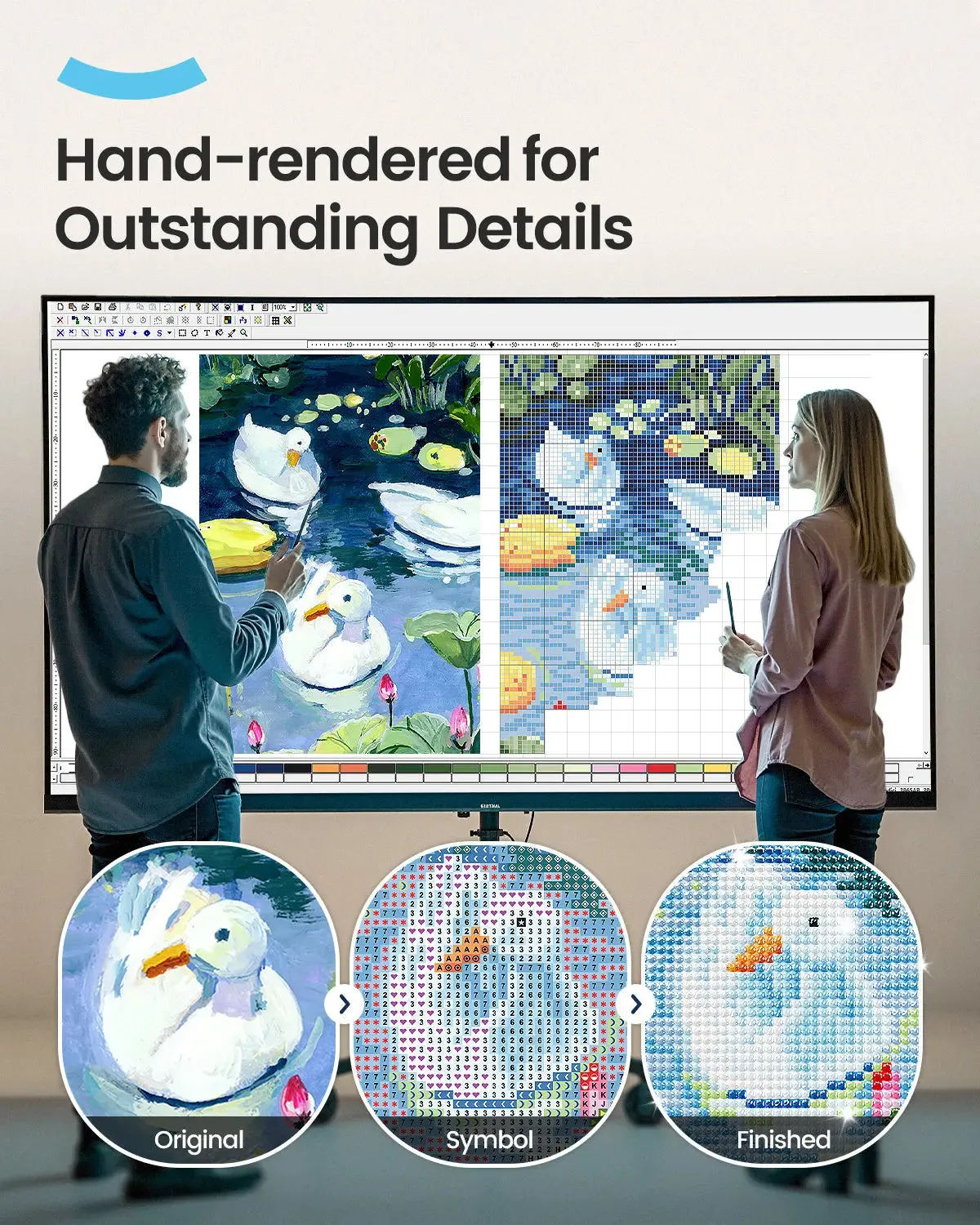 ARTDOT Natuur Edelstenen diamond painting kit 12 doeken rond