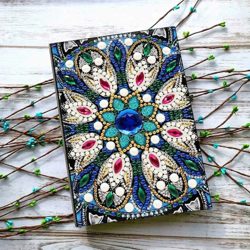 Figured'Art Bloem diamond painting boek A5 – 50 pagina's strass