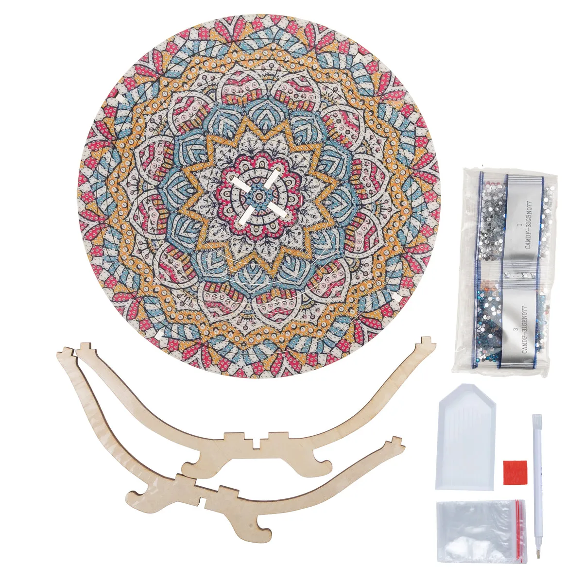 Craft Buddy Crystal Art Mandala Flower fruitschaal 26 cm