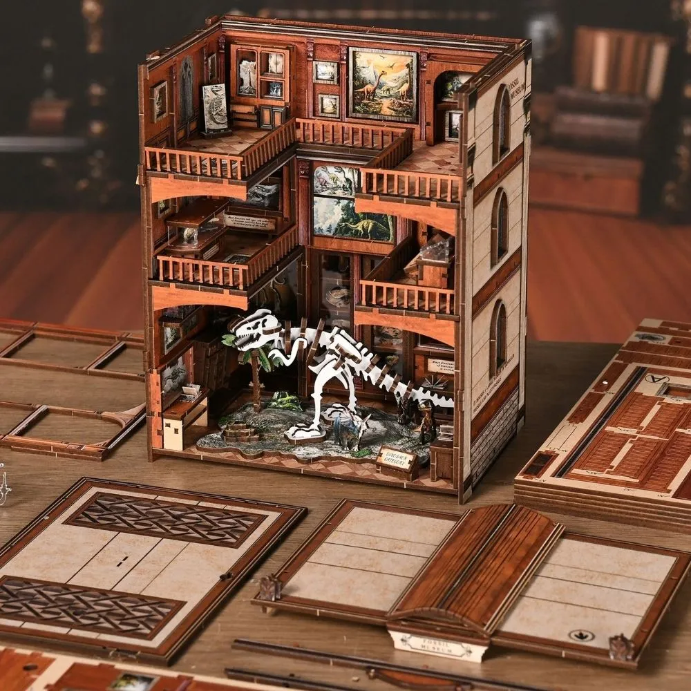 Figured'Art De Jurassic Galerij book nook bouwpakket met led