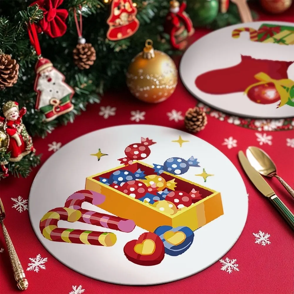 Figured'Art Sneeuwpop Kerstster schilderen op nummer 20 cm 4 stuks