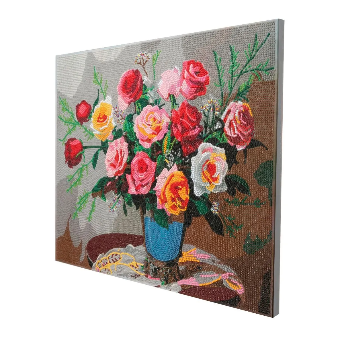 Craft Buddy Crystal Art Vintage Roses canvas kit 40x50cm full