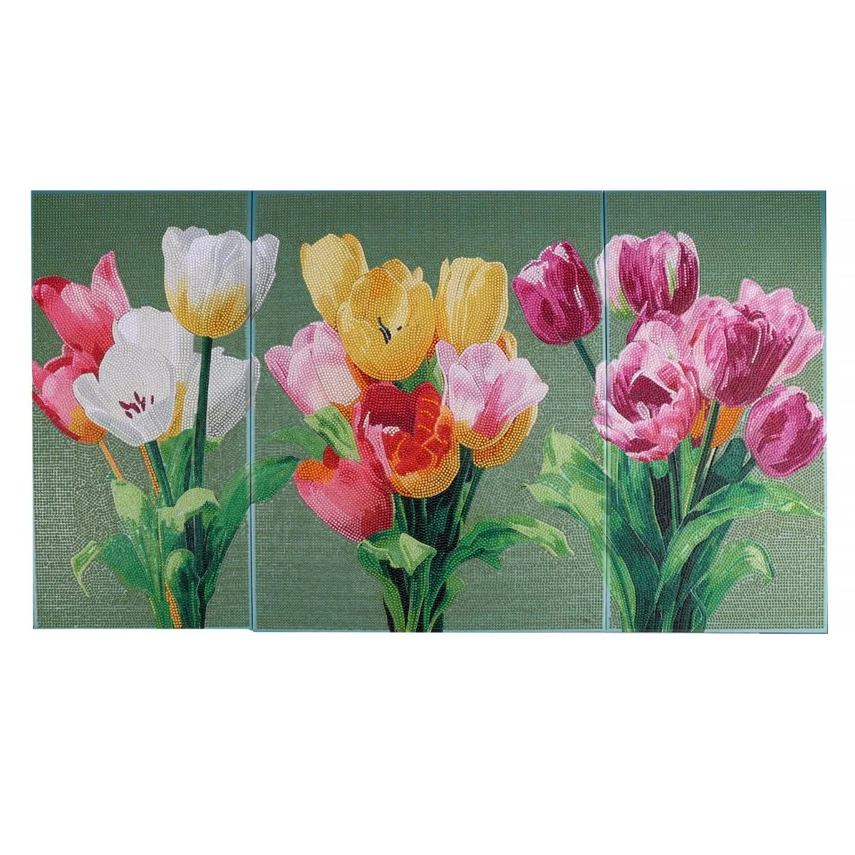 Craft Buddy Crystal Art Echoes of Spring triptiek tulpen 3-delig