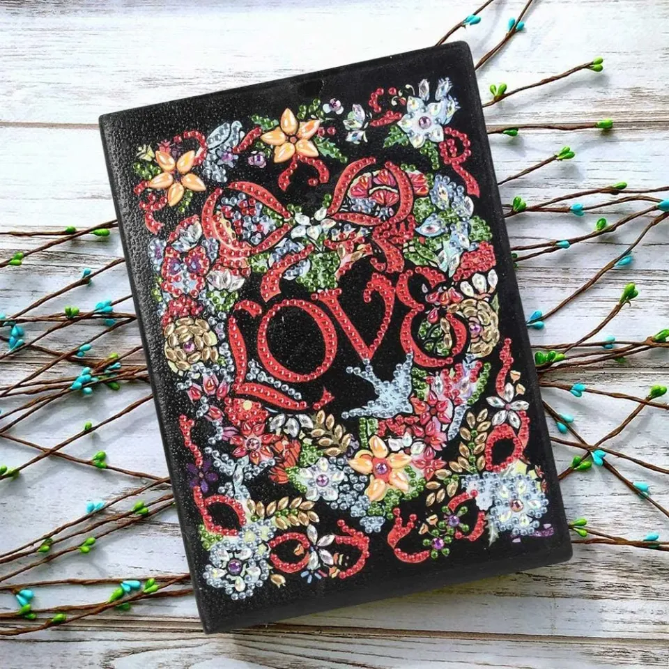 Figured'Art Liefde diamond painting boek A5 50 pagina's strass