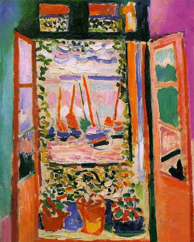 Figured'Art Het open raam Matisse diamond painting 40x50 cm