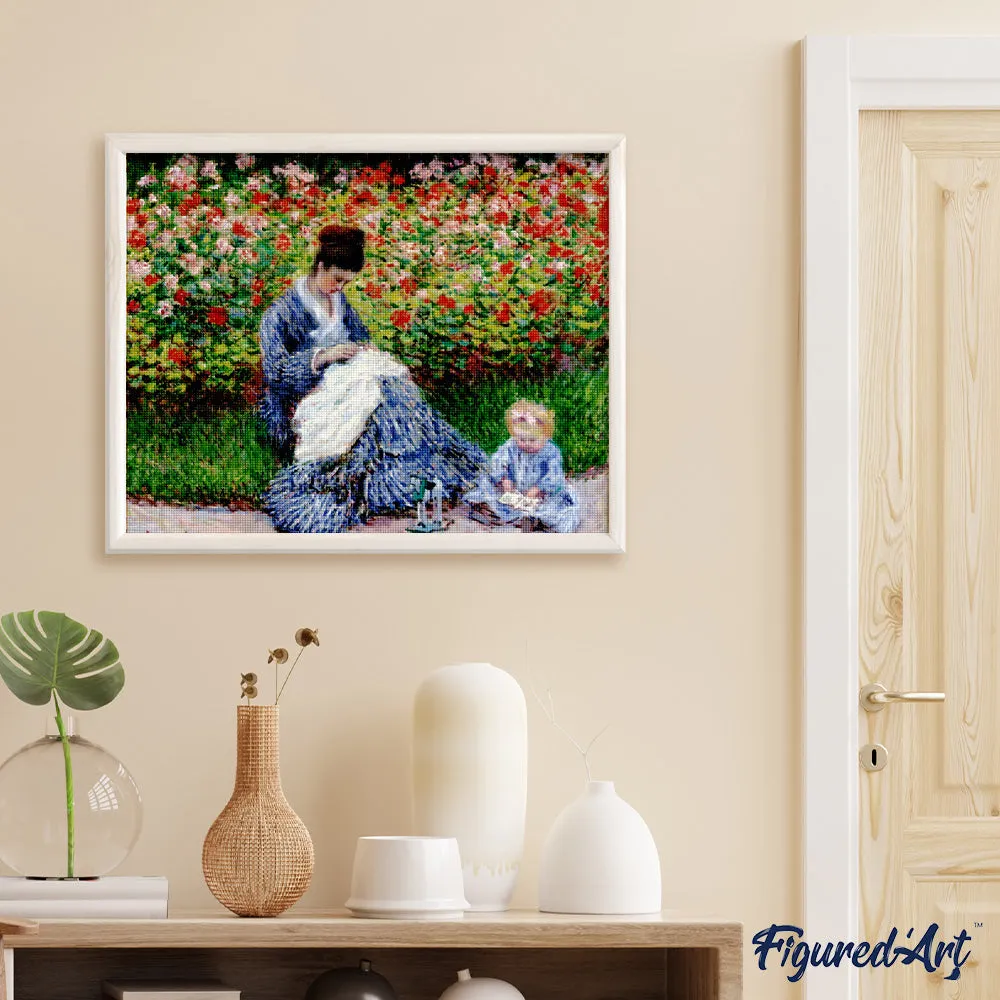 Figured'Art Monet Camille Monet diamond painting 40x50cm vierkant