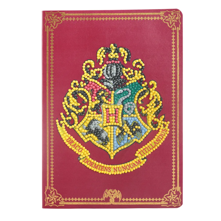 Craft Buddy Crystal Art Hogwarts Crest planner A5