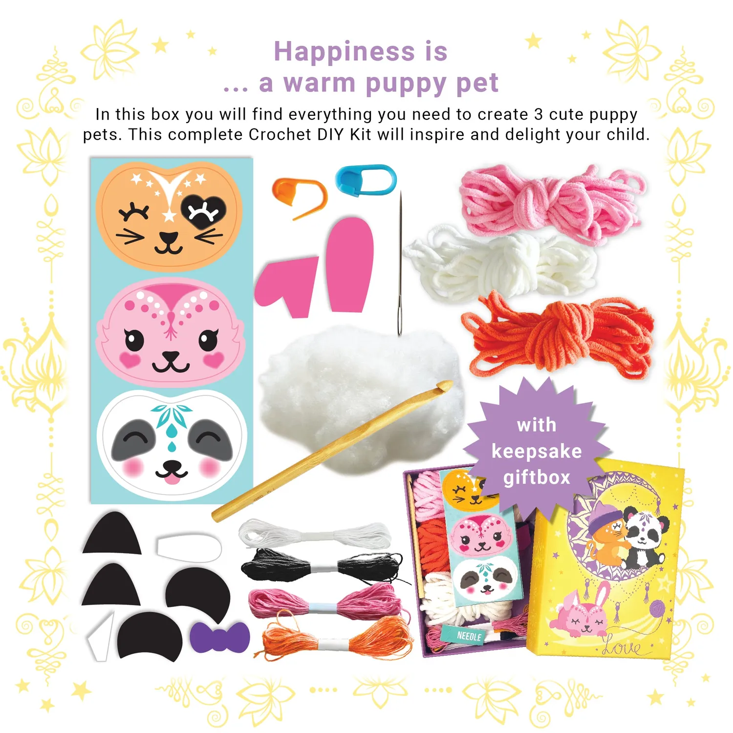 Box Candiy Deco Create Crochet Pets haakset 3 stuks beginners