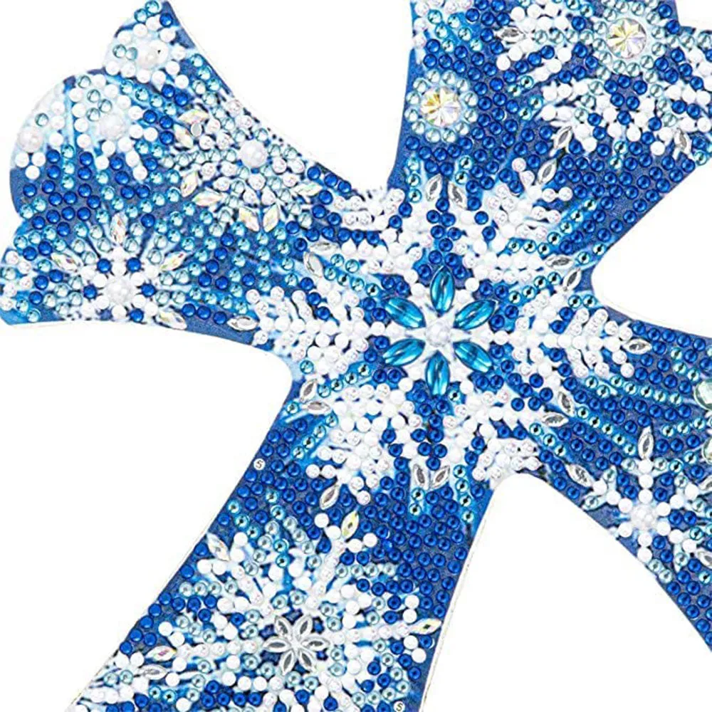 Figured'Art Kruis Ster diamond painting hanger 24x18cm acryl