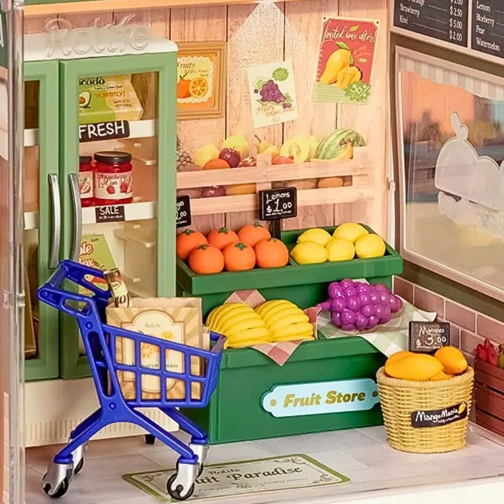 Figured'Art Natuurlijke energievruchten miniatuurhuisje 79-delig