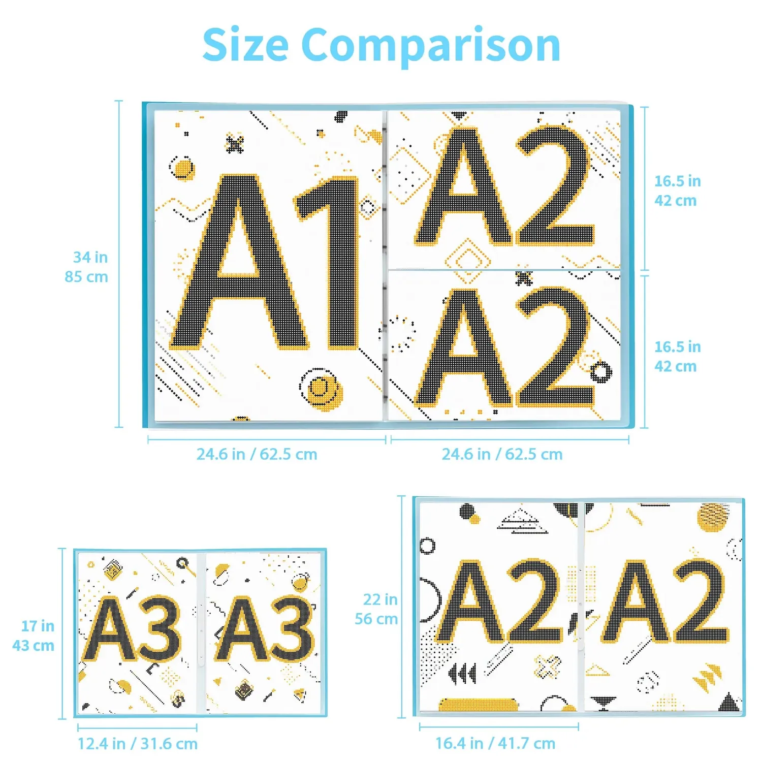 ARTDOT A1 opbergboek diamond painting 26 stuks