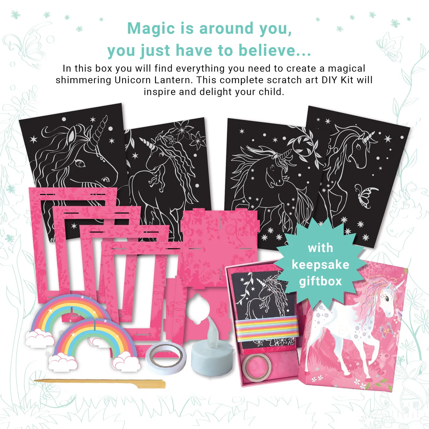 Box Candiy Twilight Unicorn Lantern kras lantaarn