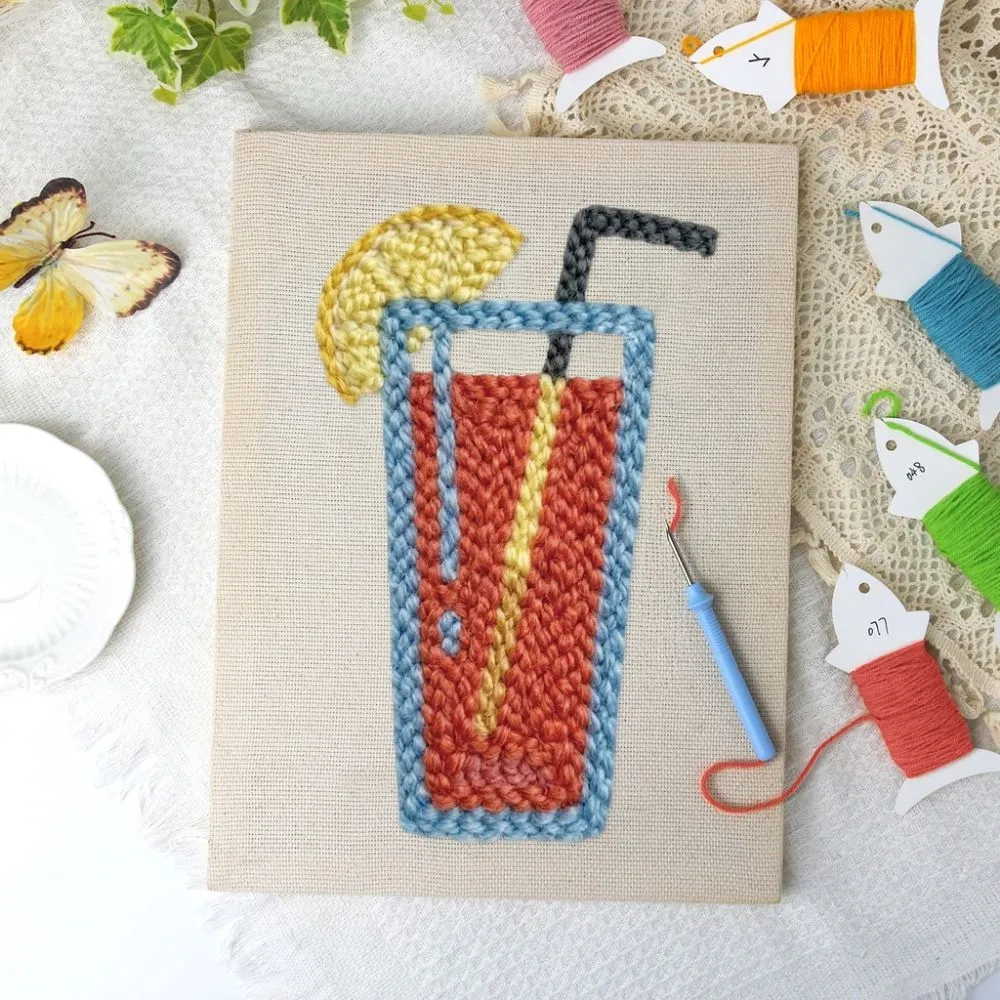 Figured'Art Citrus Verfrissing punch needle 20x30 cm frame
