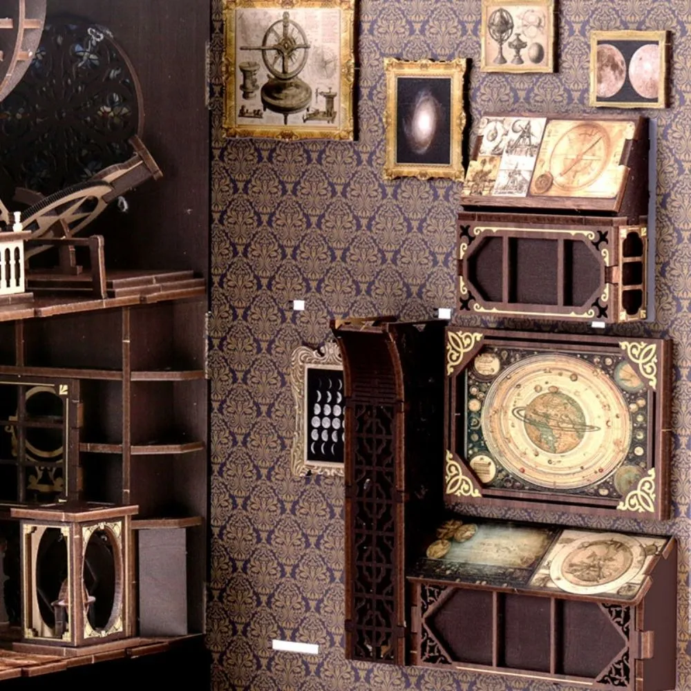 Figured'Art Museum van Astronomie book nook DIY 23x18,5x11cm