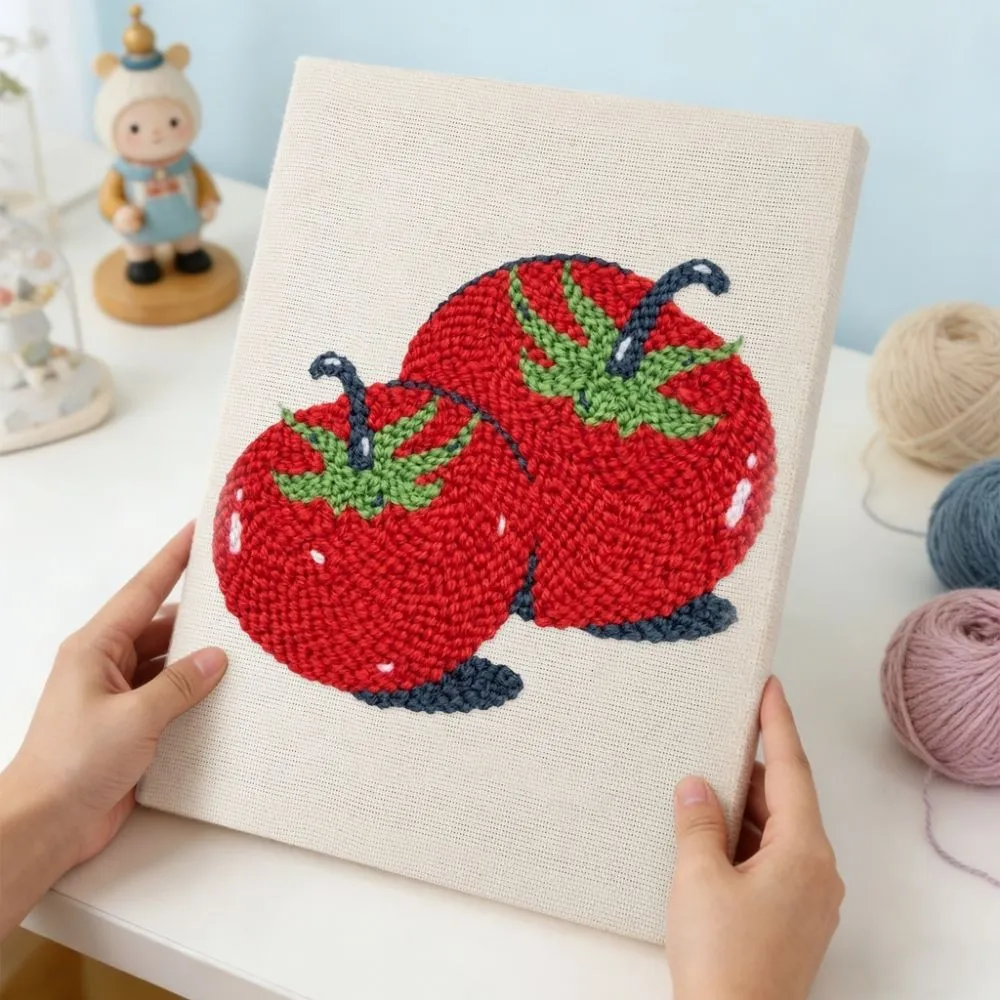 Figured'Art Punch Needle Verse Tomaten borduurpakket 20x30cm