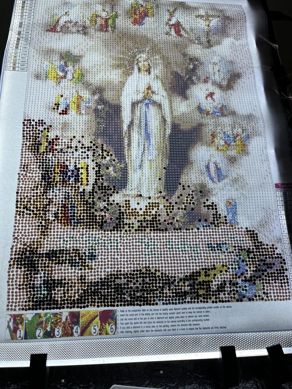 ARTDOT Diamond Painting opbergdoos 64 vakken transparant