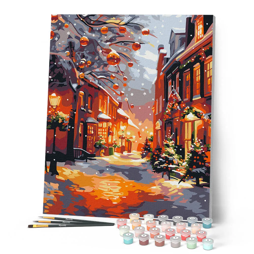 Figured'Art Gouden Uur schilderen op nummer 40x50cm linnen