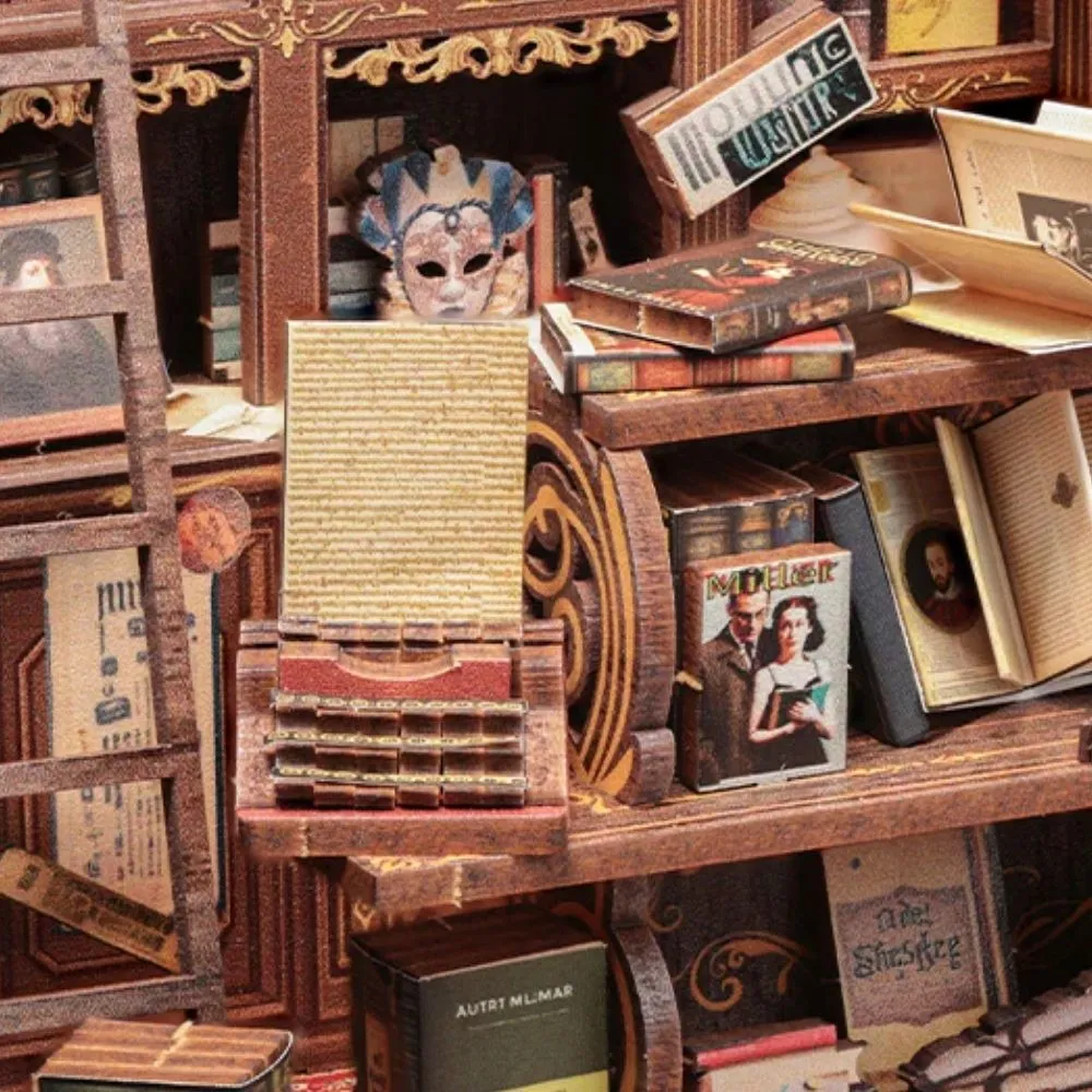 Figured'Art Theaterboekwinkel book nook bouwpakket 18x16cm