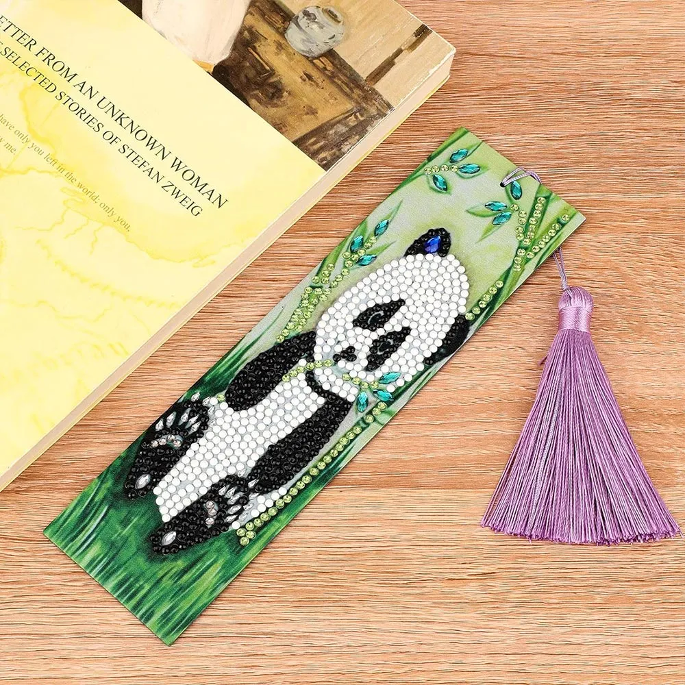 Figured'Art Panda diamond painting boekenlegger 21x6 cm