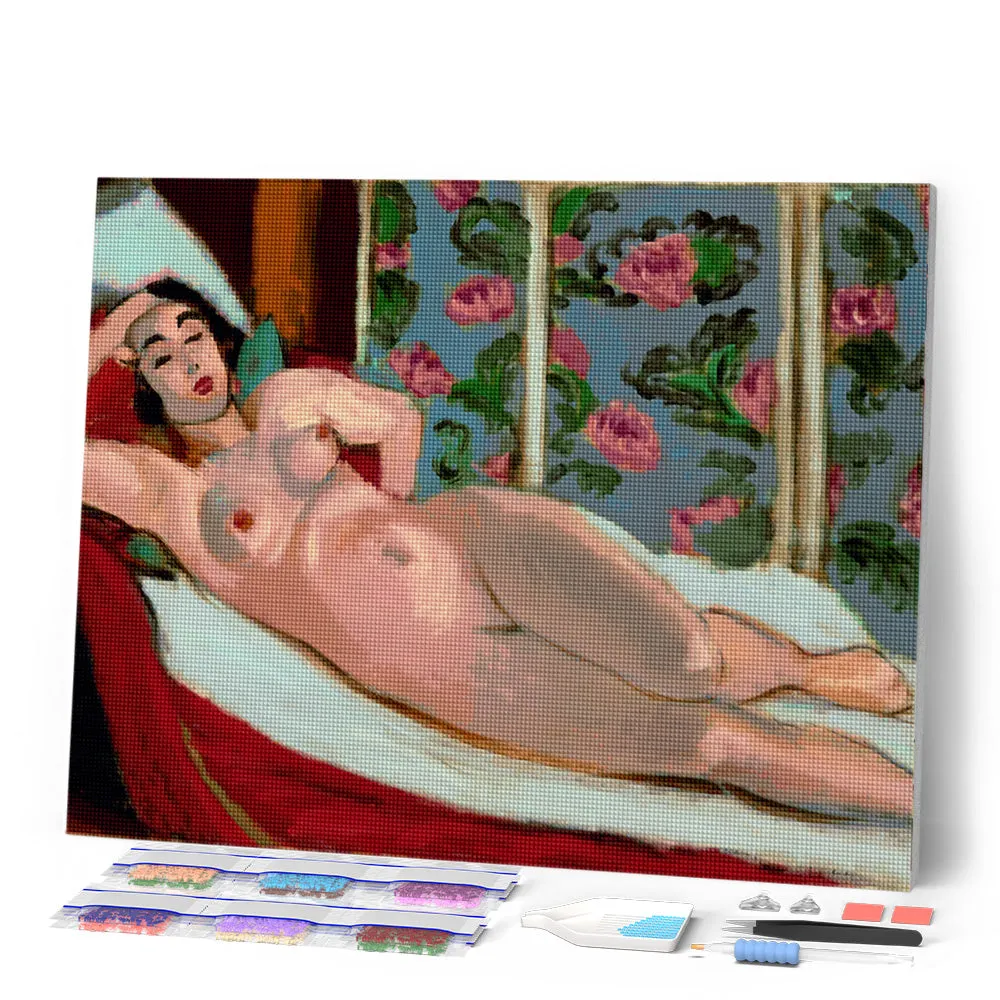 Figured'Art Naakt op de chaise longue Matisse diamond painting 40x50 cm