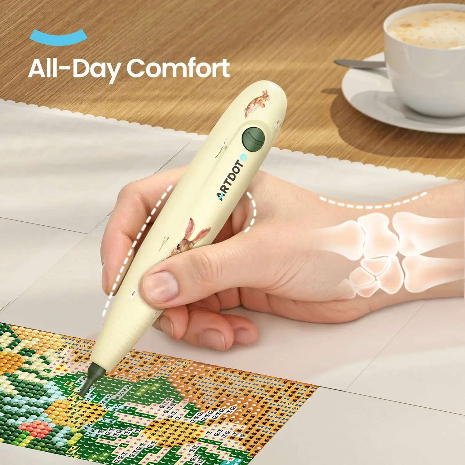 ARTDOT elektrische vacuüm pen diamond painting standaard