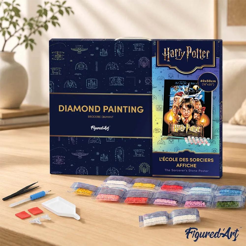 Figured'Art Harry Potter Steen der Wijzen diamond painting 40x50 ingelijst