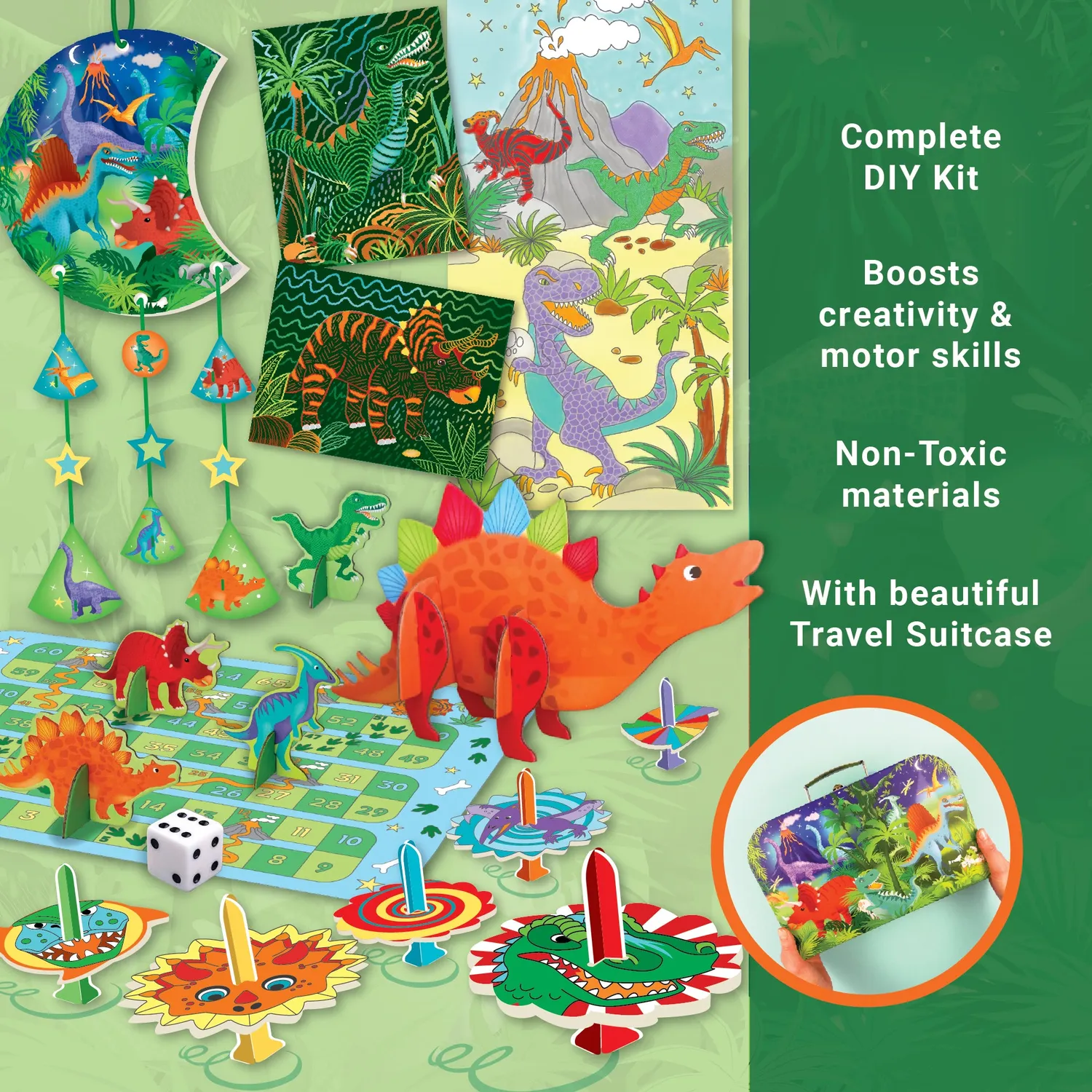 Box Candiy Dino Adventure Activity knutselkoffer