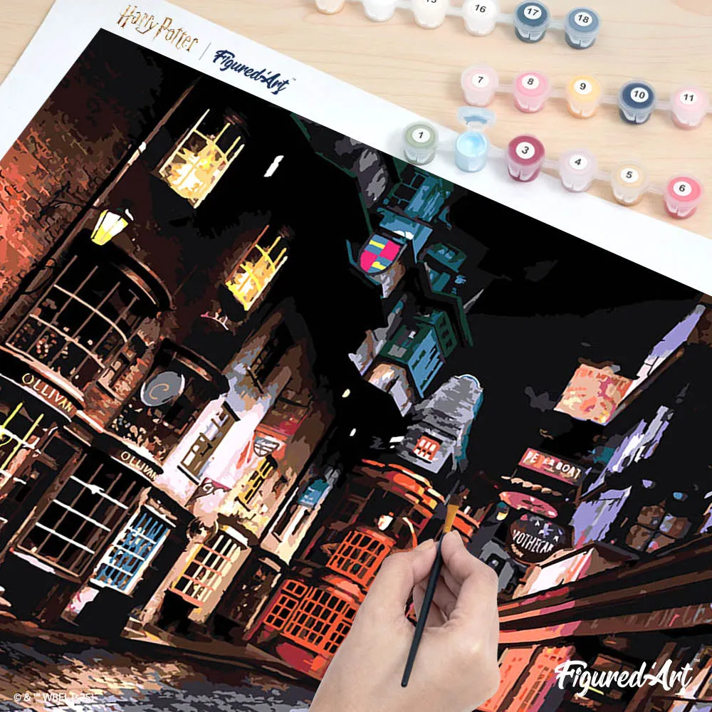 Figured'Art Harry Potter Diagon Alley schilderen op nummer 40x50cm