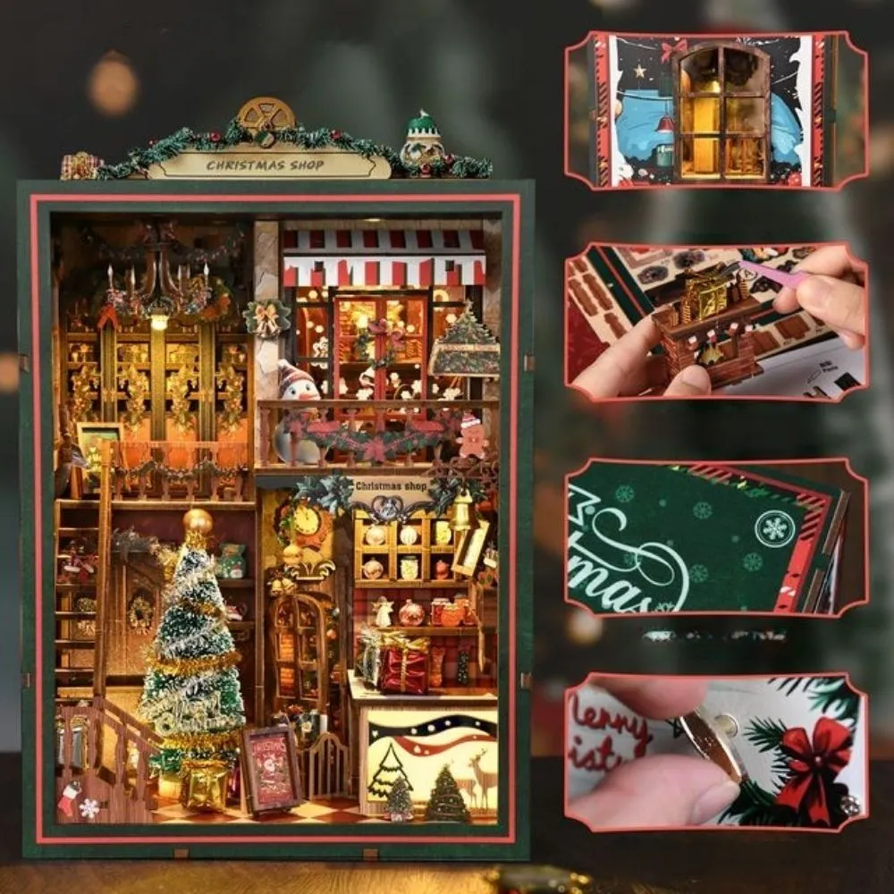 Figured'Art De Kerstwinkel book nook 264 stuks met led