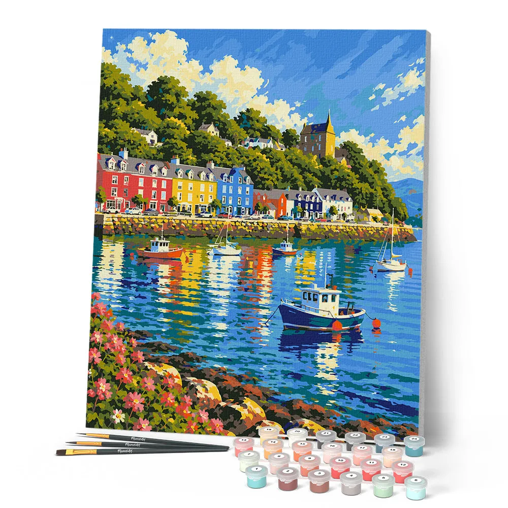 Figured'Art Haven van Tobermory schilderen op nummer 40x50 cm