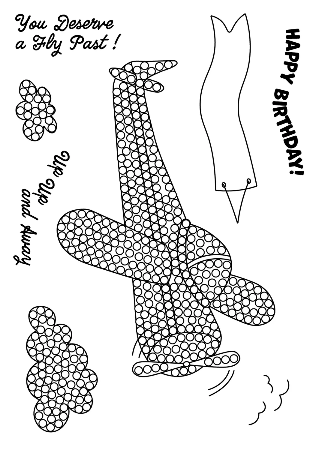 Craft Buddy Crystal Art Flying High stempelset 8-delig A6
