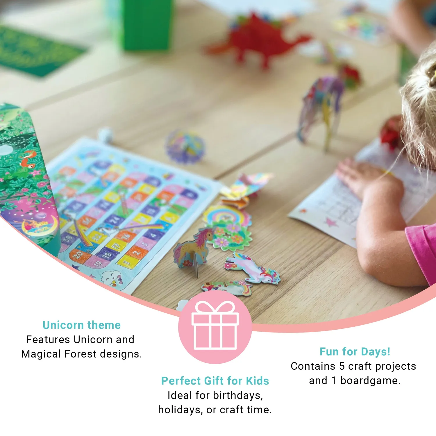 Box Candiy Unicorn Adventures Activity knutselset 20-delig
