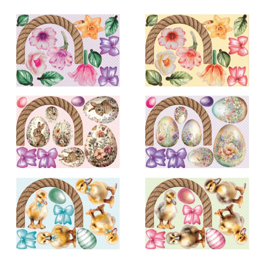 Craft Buddy Easter Baskets kaarten papercraft 3D 24 stuks