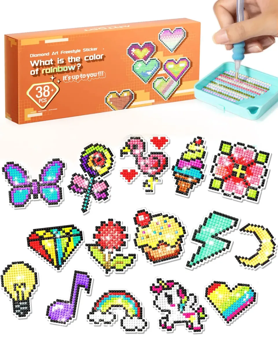 ARTDOT Freestyle Diamond Painting Stickers 38 Stuks DIY Voordeel