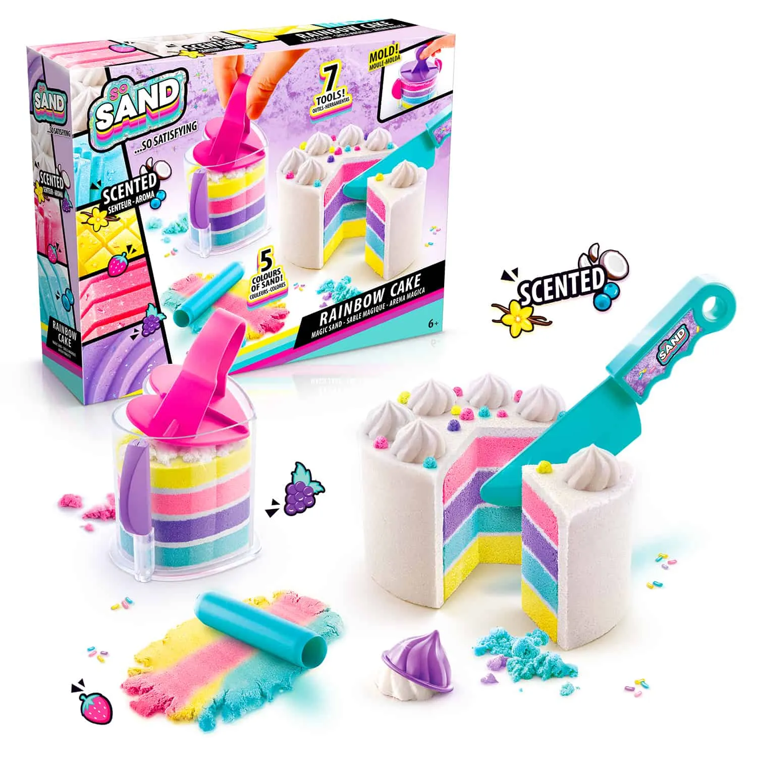 Canal Toys So Sand DIY Rainbow Cake zandset