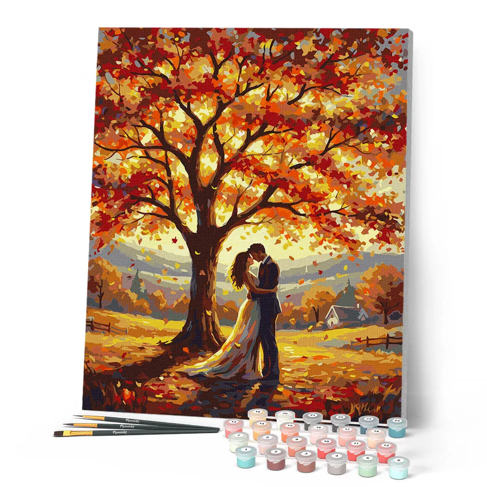 Figured'Art Gouden geloften schilderen op nummer 40x50cm acryl